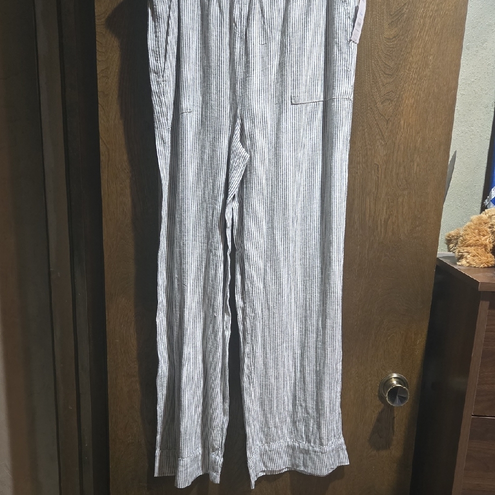 Striped Linen Pants